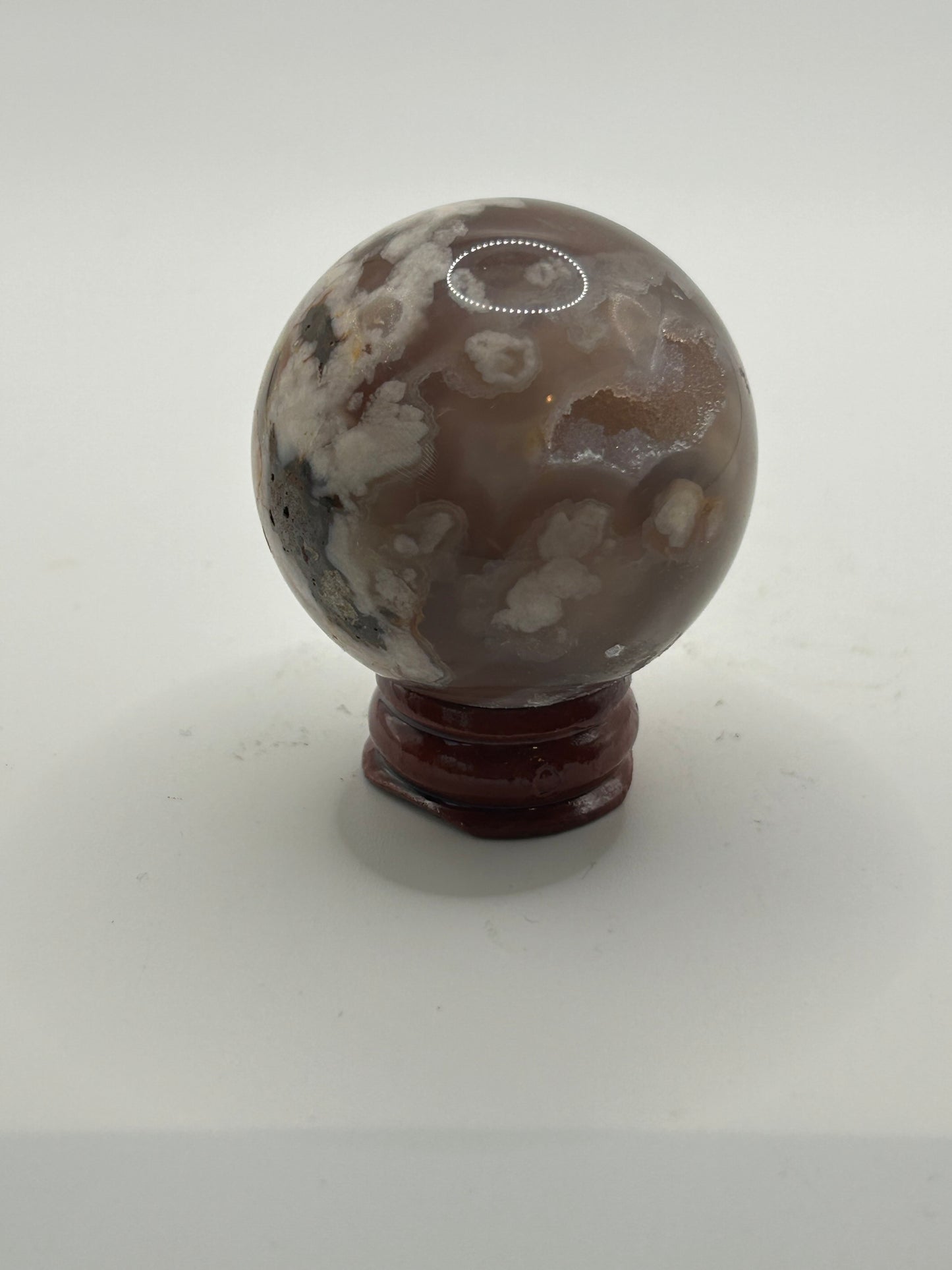 Sphere(s) - Black and Blue Flower Agate