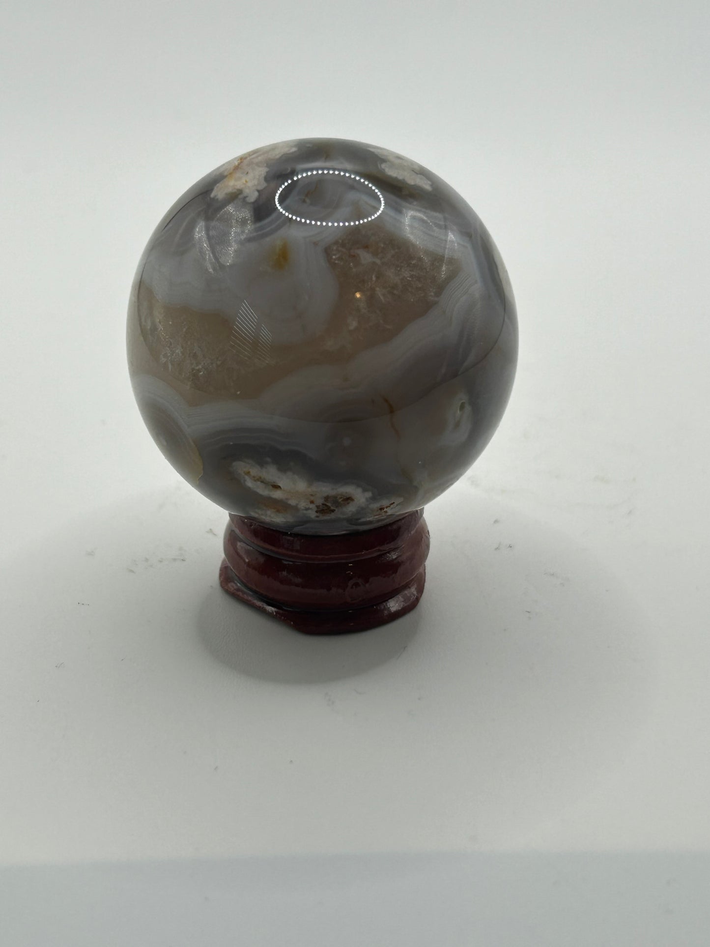 Sphere(s) - Black and Blue Flower Agate