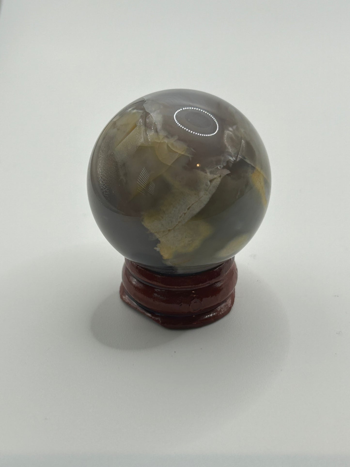 Sphere(s) - Black and Blue Flower Agate