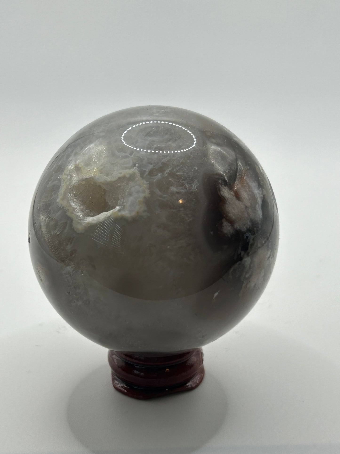 Sphere(s) - Black and Blue Flower Agate