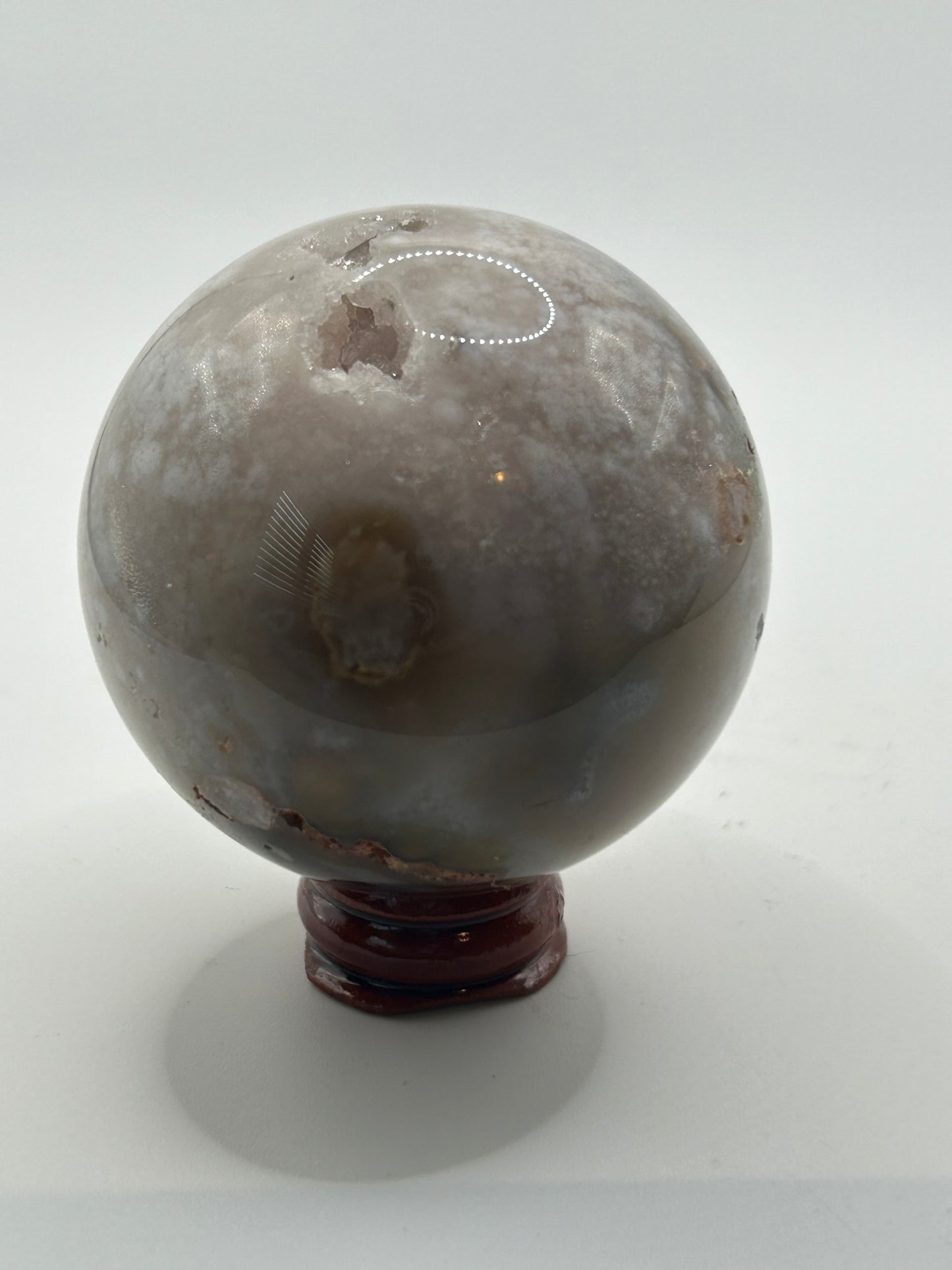 Sphere(s) - Black and Blue Flower Agate