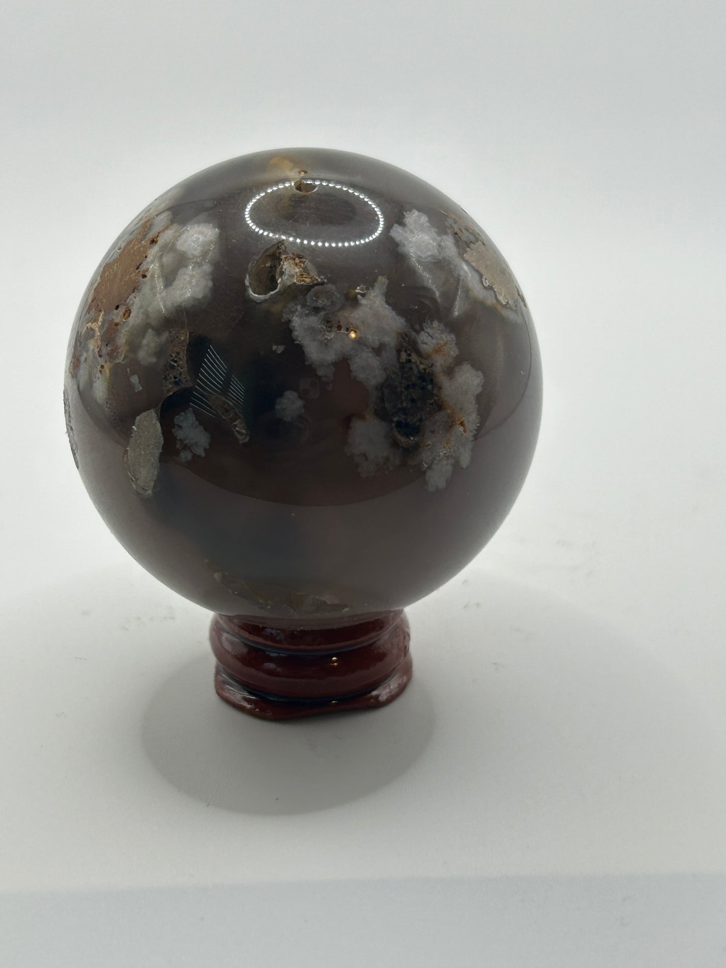 Sphere(s) - Black and Blue Flower Agate