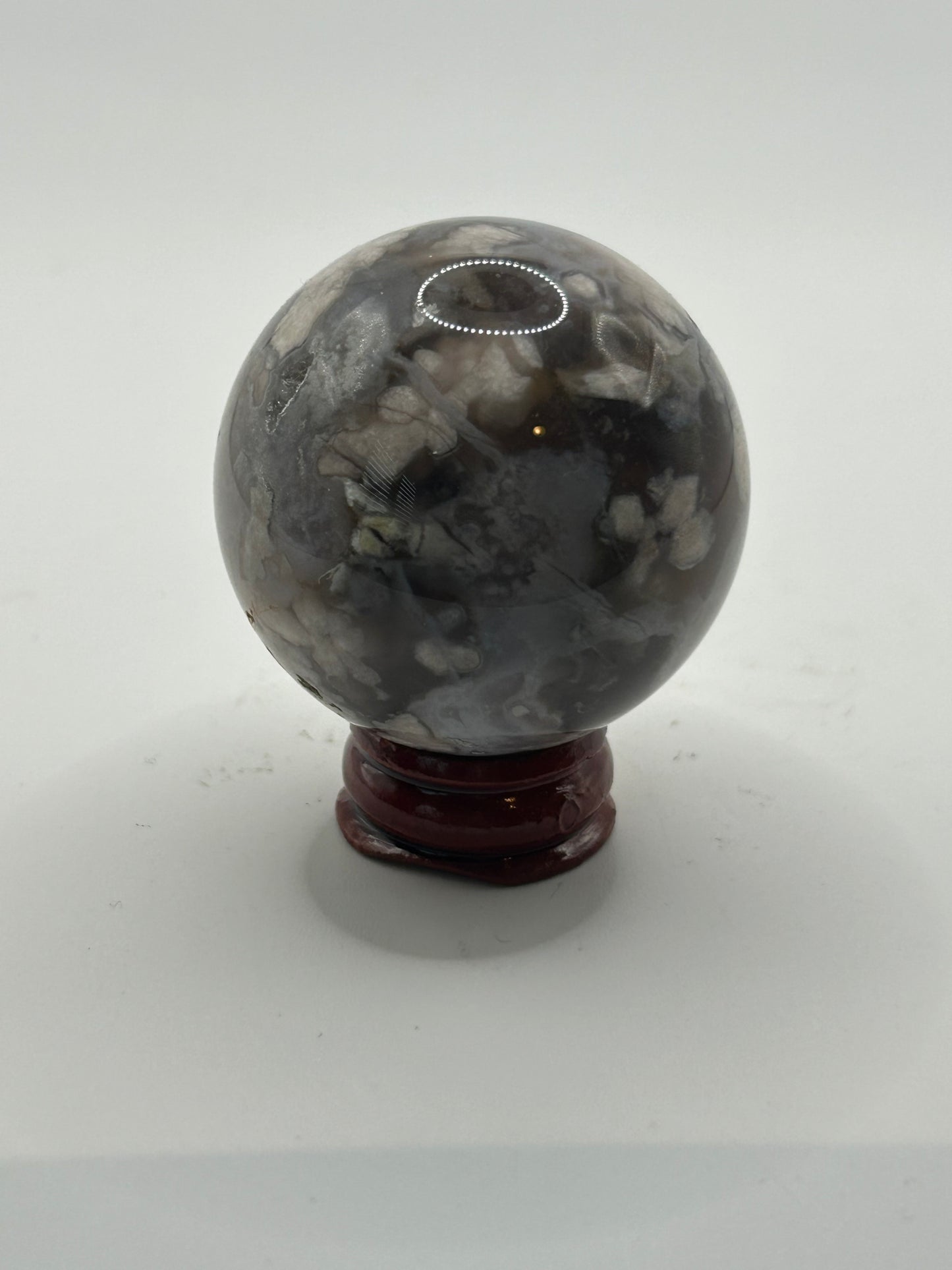 Sphere(s) - Black and Blue Flower Agate