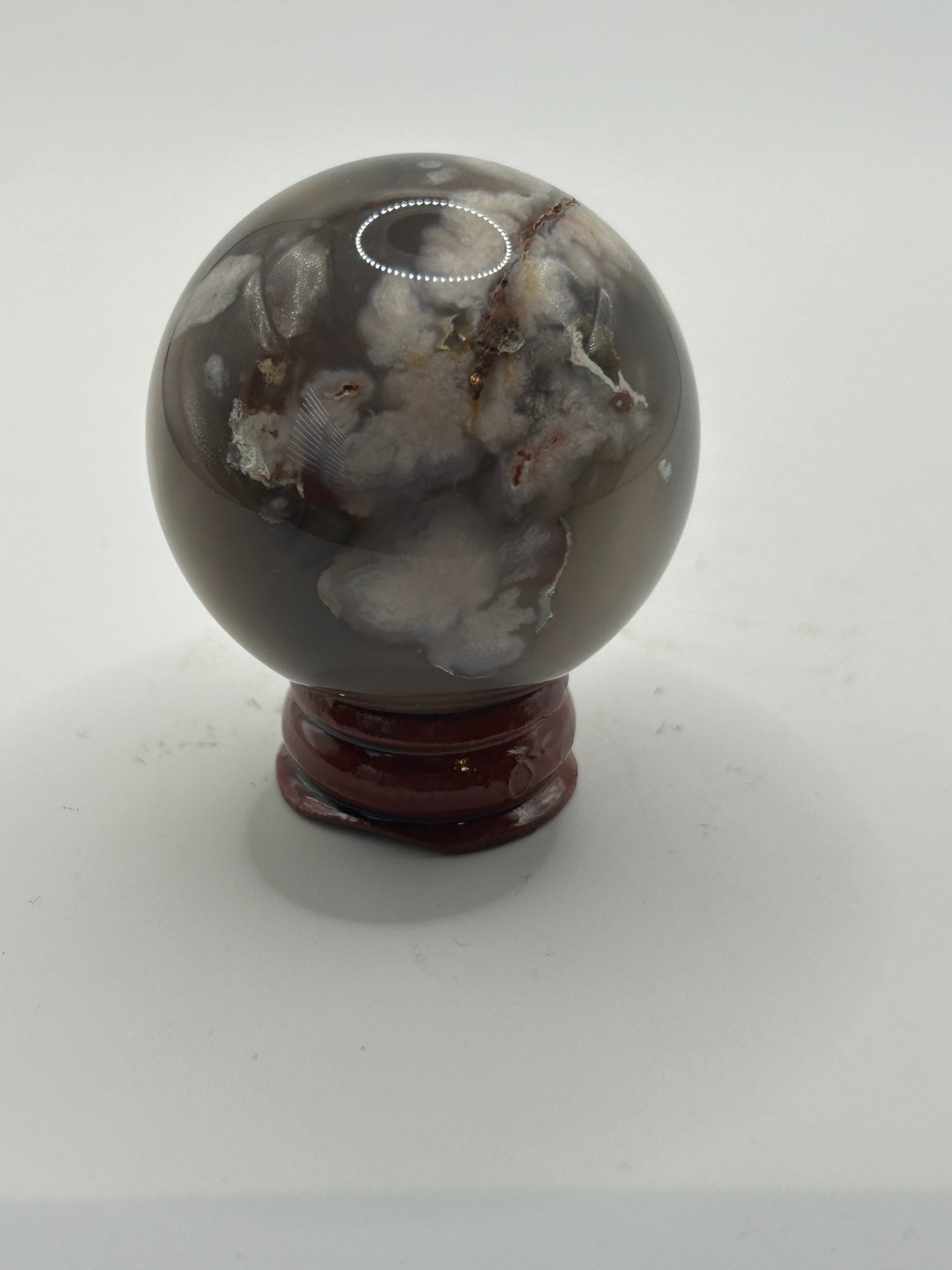 Sphere(s) - Black and Blue Flower Agate
