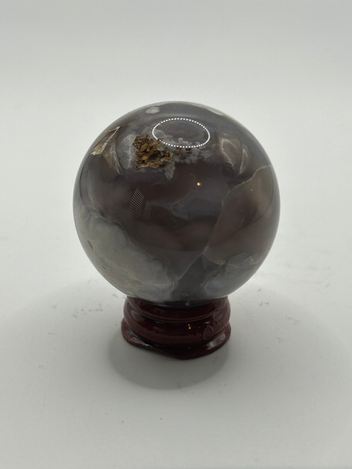 Sphere(s) - Black and Blue Flower Agate