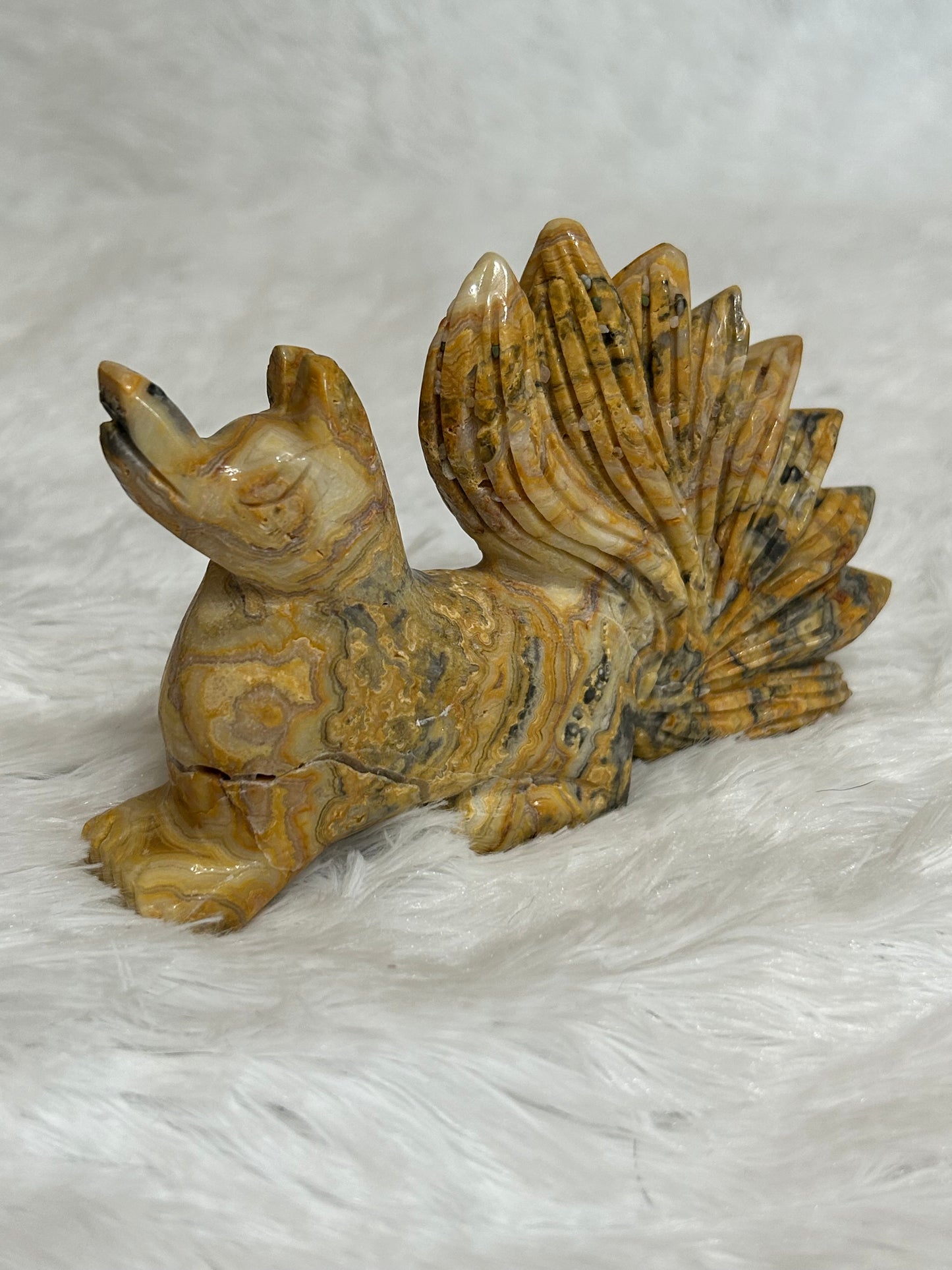 9 Tail Fox - Mexican Crazy Lace Agate