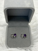 Earrings, Amethyst