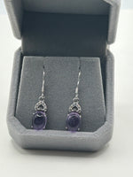 Earrings, Amethyst