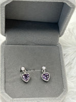 Earrings, Amethyst
