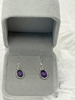 Earrings, Amethyst