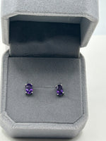 Earrings, Amethyst