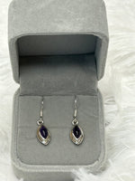Earrings, Amethyst