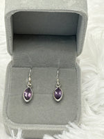 Earrings, Amethyst