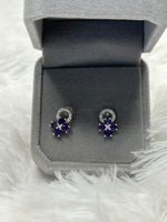 Earrings, Amethyst