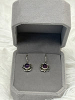 Earrings, Amethyst