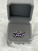 Earrings, Amethyst