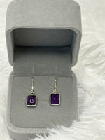 Earrings, Amethyst