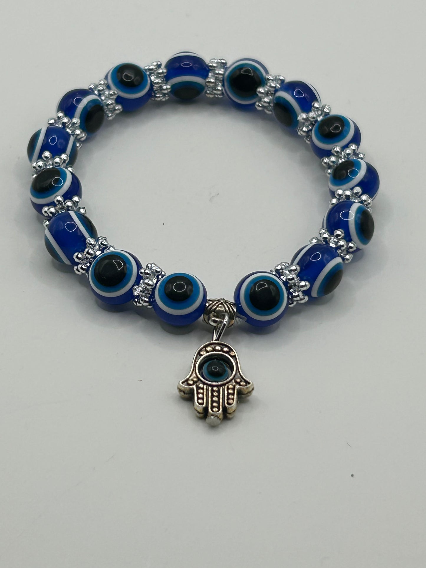 Bracelet - Evil Eye Beads w/ Hamsa Hand