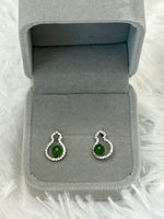 Earrings, Jade