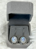 Earrings, Moonstone