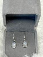 Earrings, Moonstone