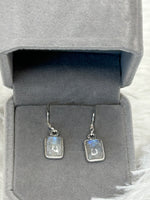 Earrings, Moonstone