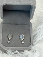 Earrings, Moonstone