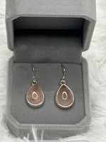 Earrings, Rose Quartz