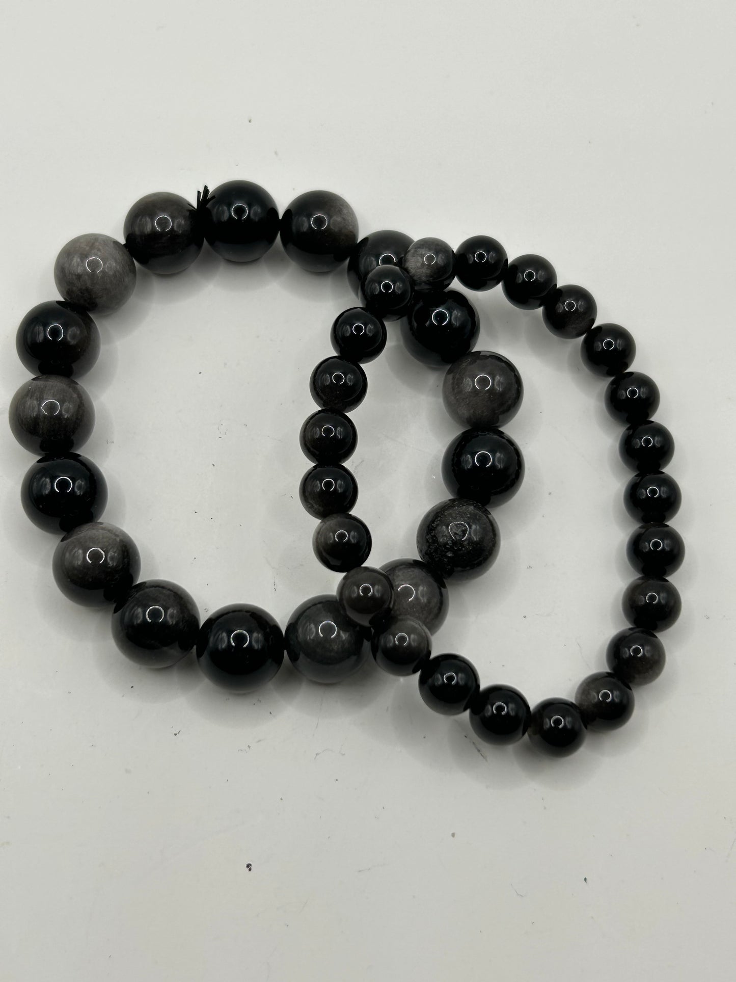 Bracelet - Silver Obsidian