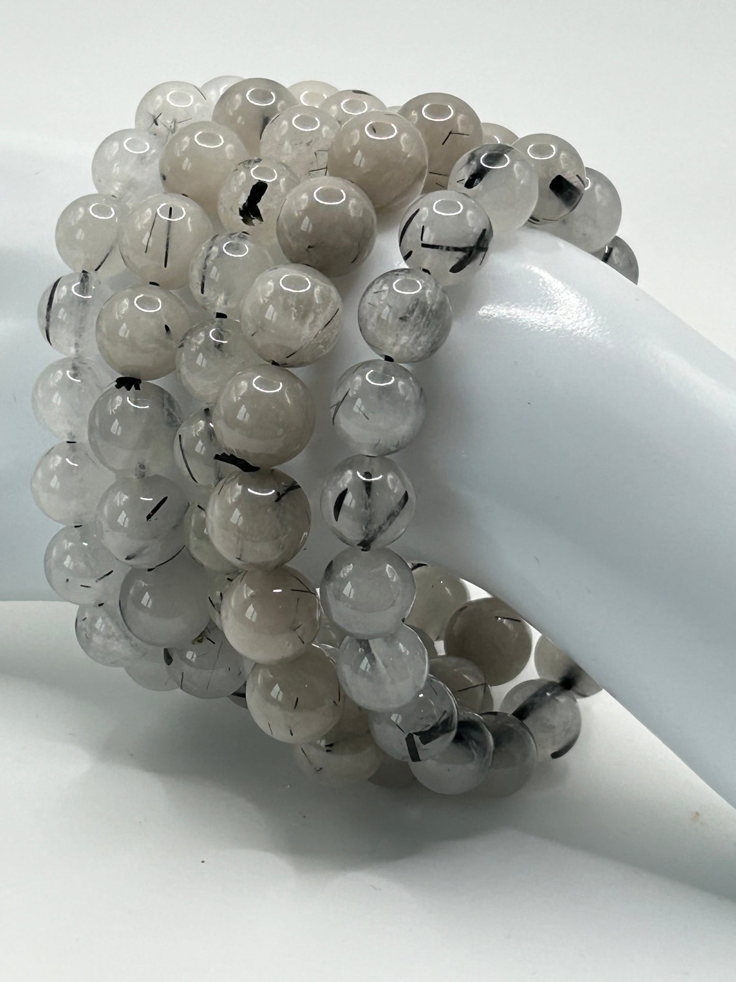 Bracelet - Tourmaline, Black in Quartz