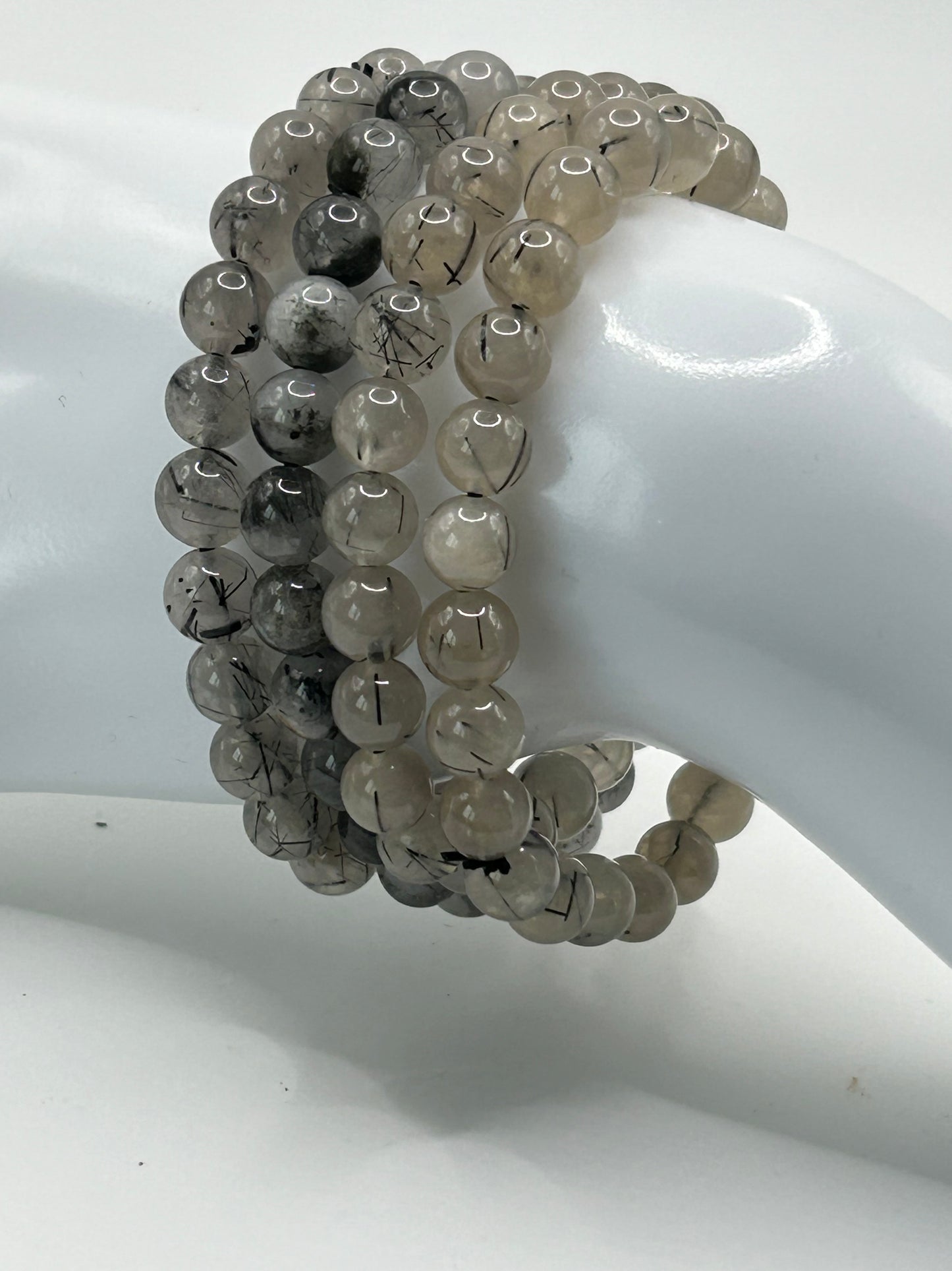 Bracelet - Tourmaline, Black in Quartz