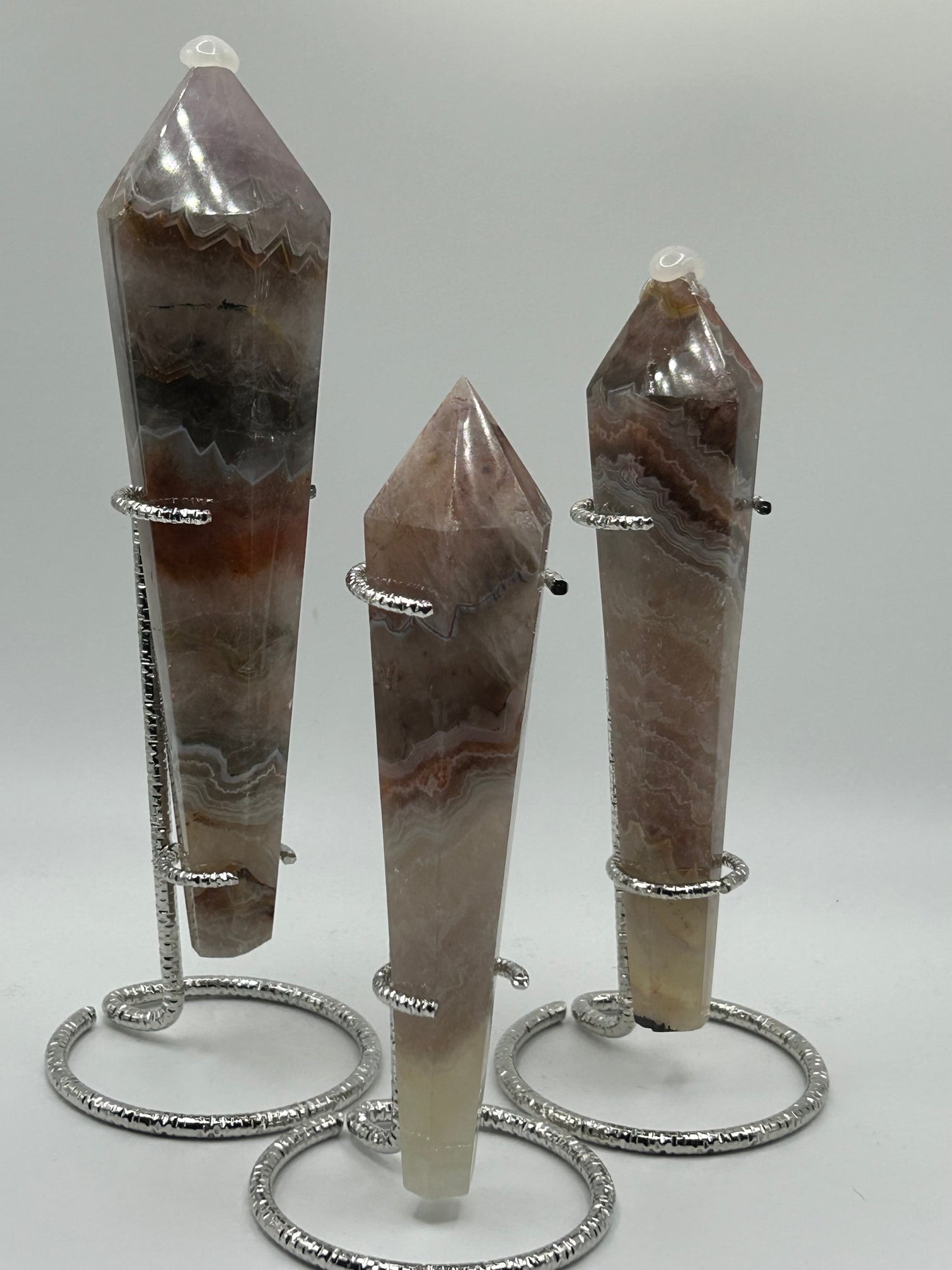 Wand(s) - Amethyst and Mexican Crazy Lace Agate