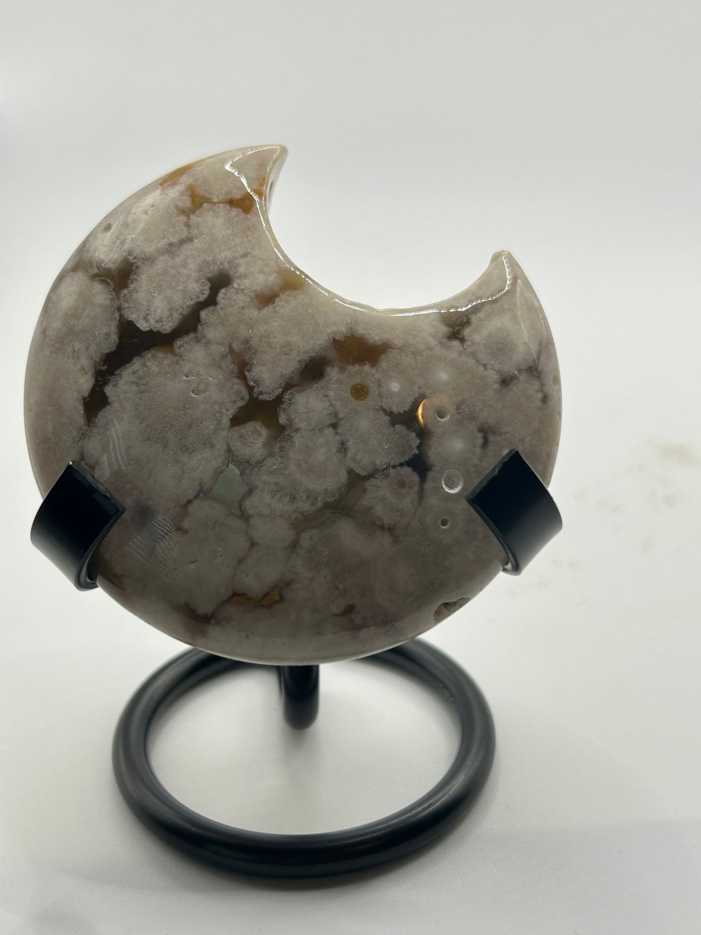 Moon(s) - Black Flower Agate