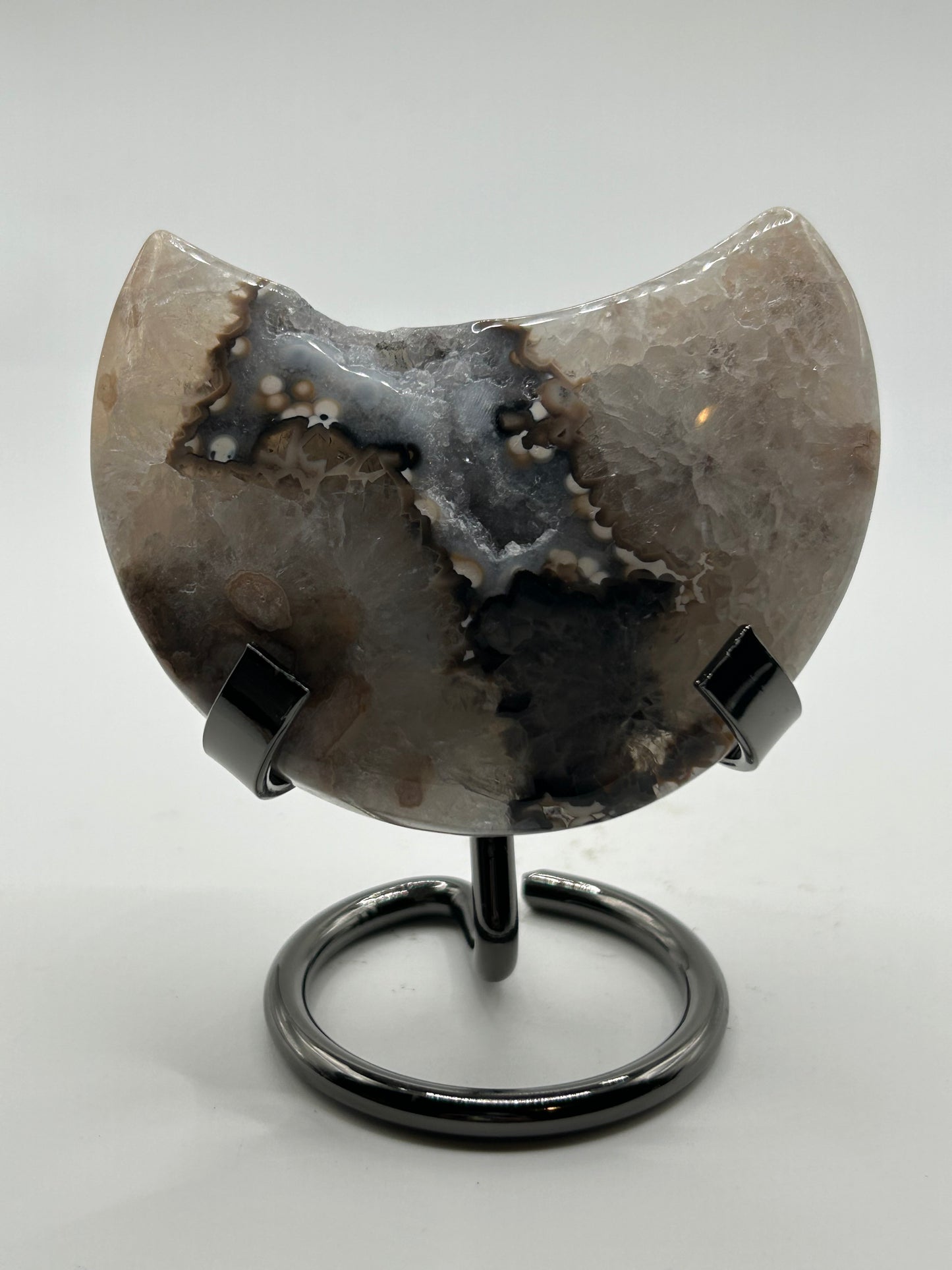 Moon(s) - Black Flower Agate