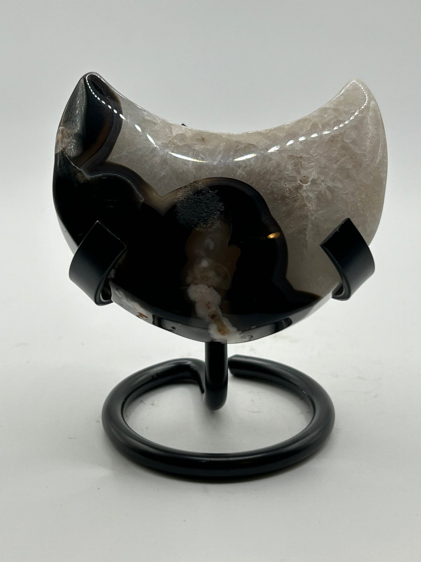 Moon(s) - Black Flower Agate