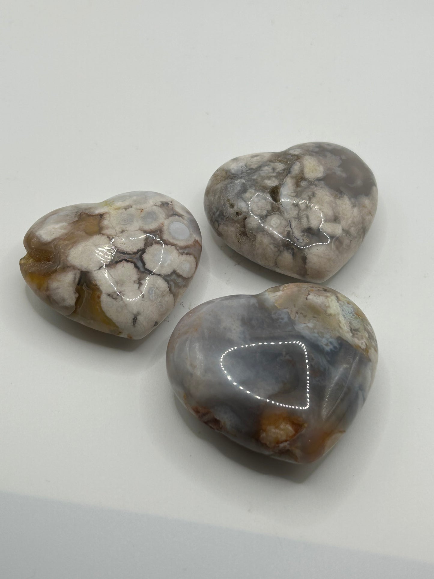 Heart(s) - Blue Flower Agate