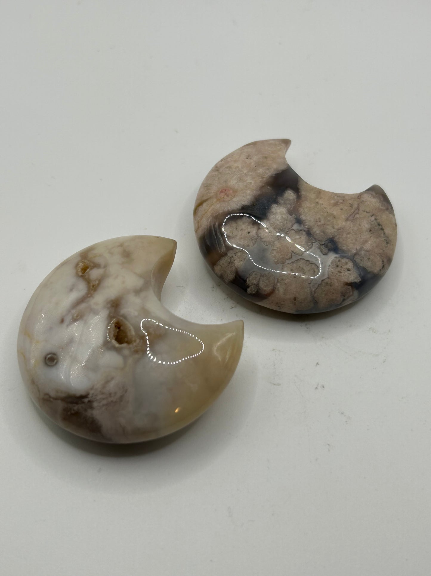 Moon(s) - Blue Flower Agate