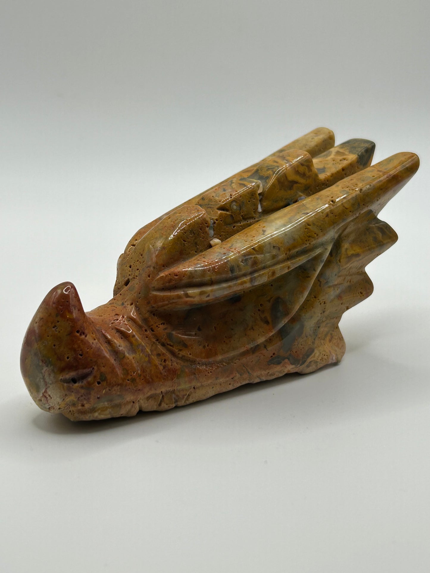 Dragon Head(s) - Agate, Mexican Crazy Lace