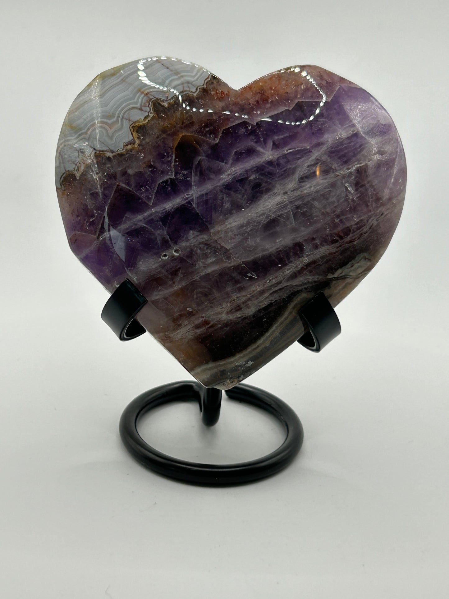 Heart(s) - Amethyst and Crazy Lace Agate