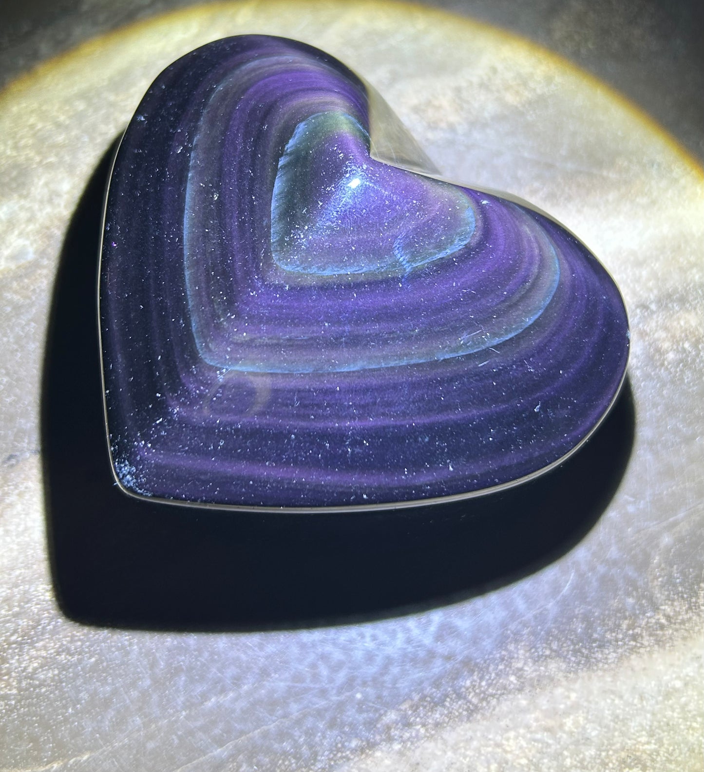 Heart(s) - Rainbow Obsidian