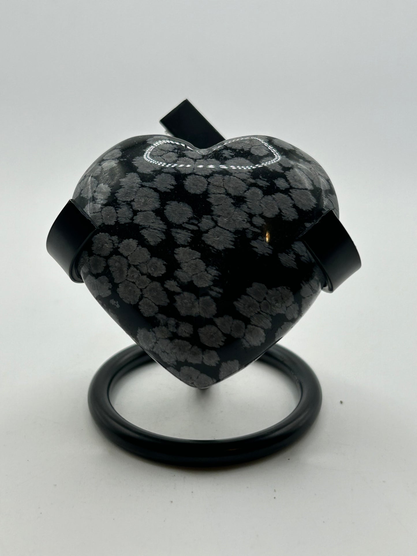 Heart(s) - Snowflake Obsidian