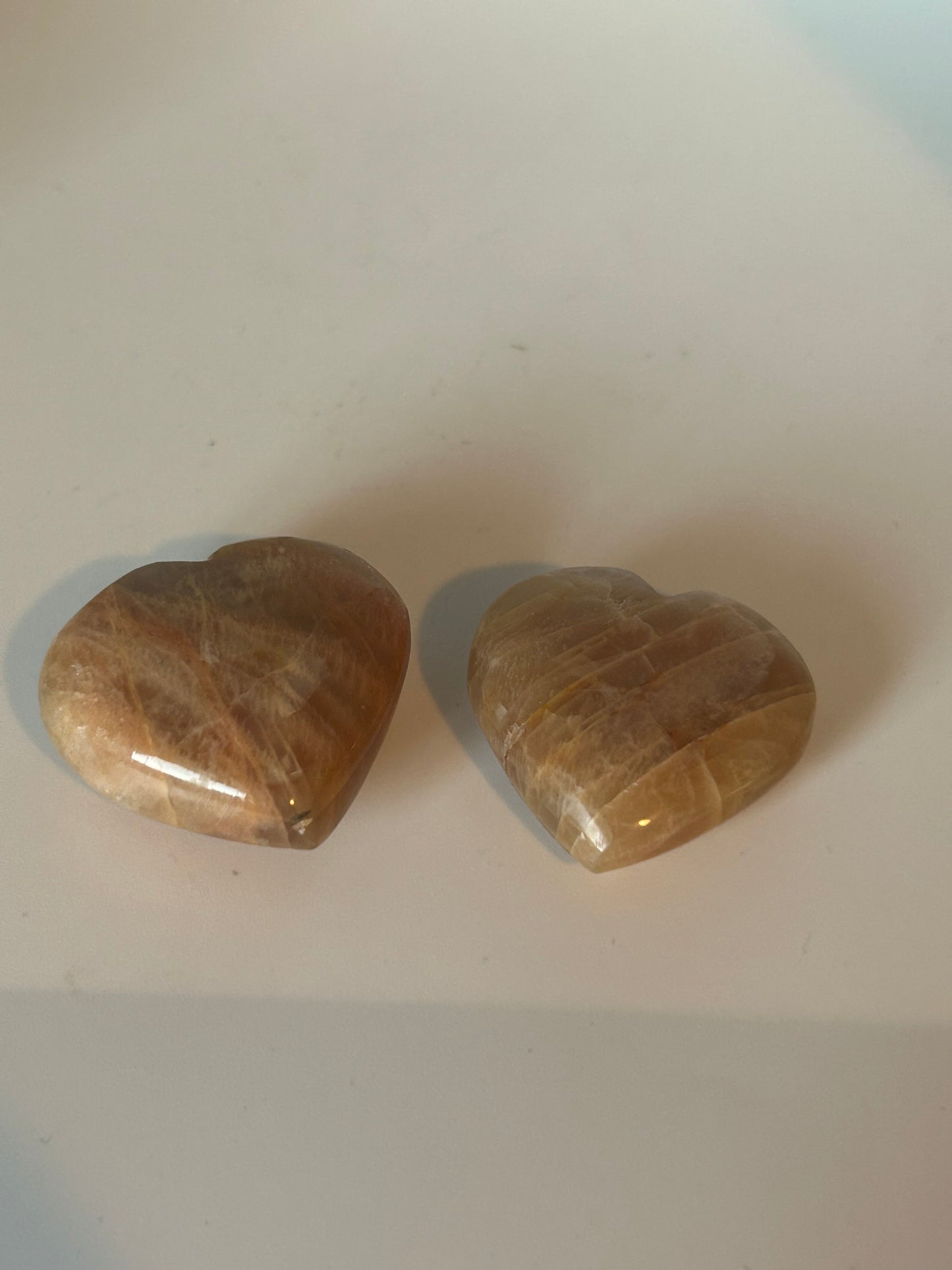 Heart(s) - Peach Moonstone