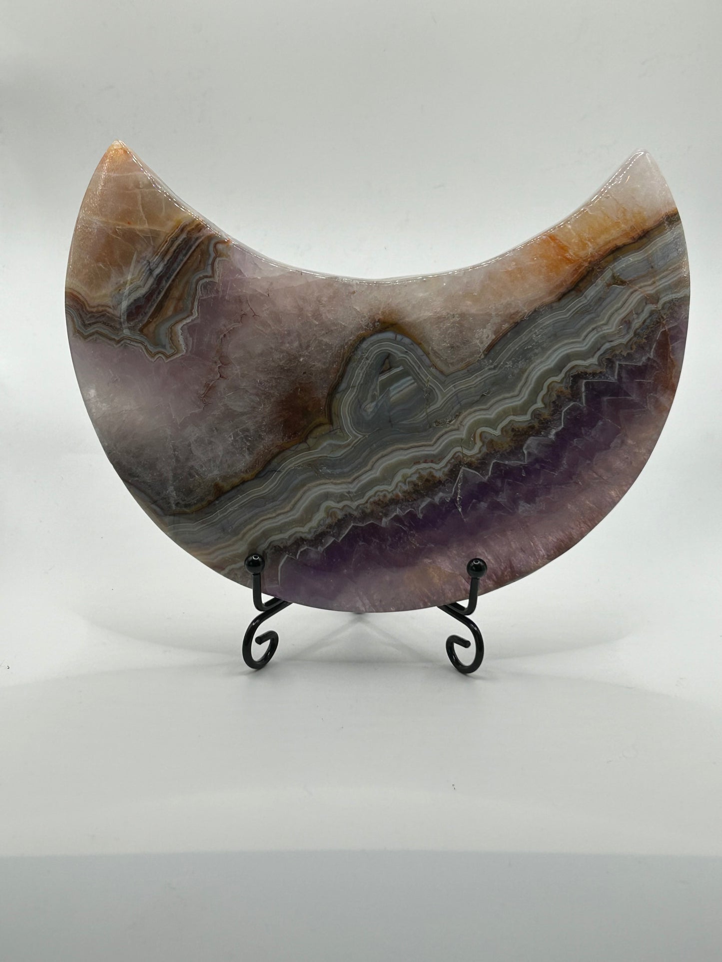 Moon(s) Amethyst and Mexican Crazy Lace Agate
