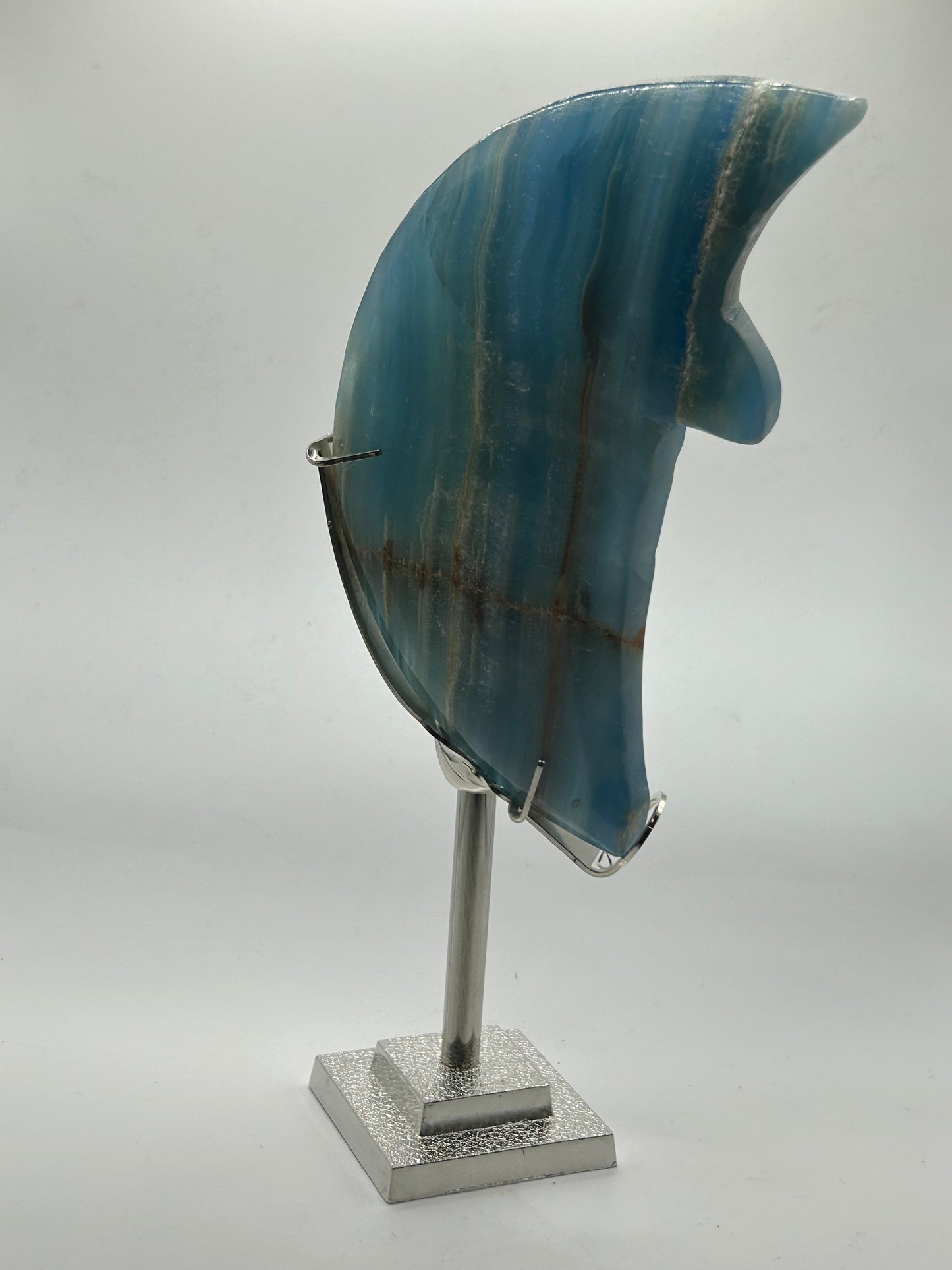 Moon(s), Blue Onyx on Stand