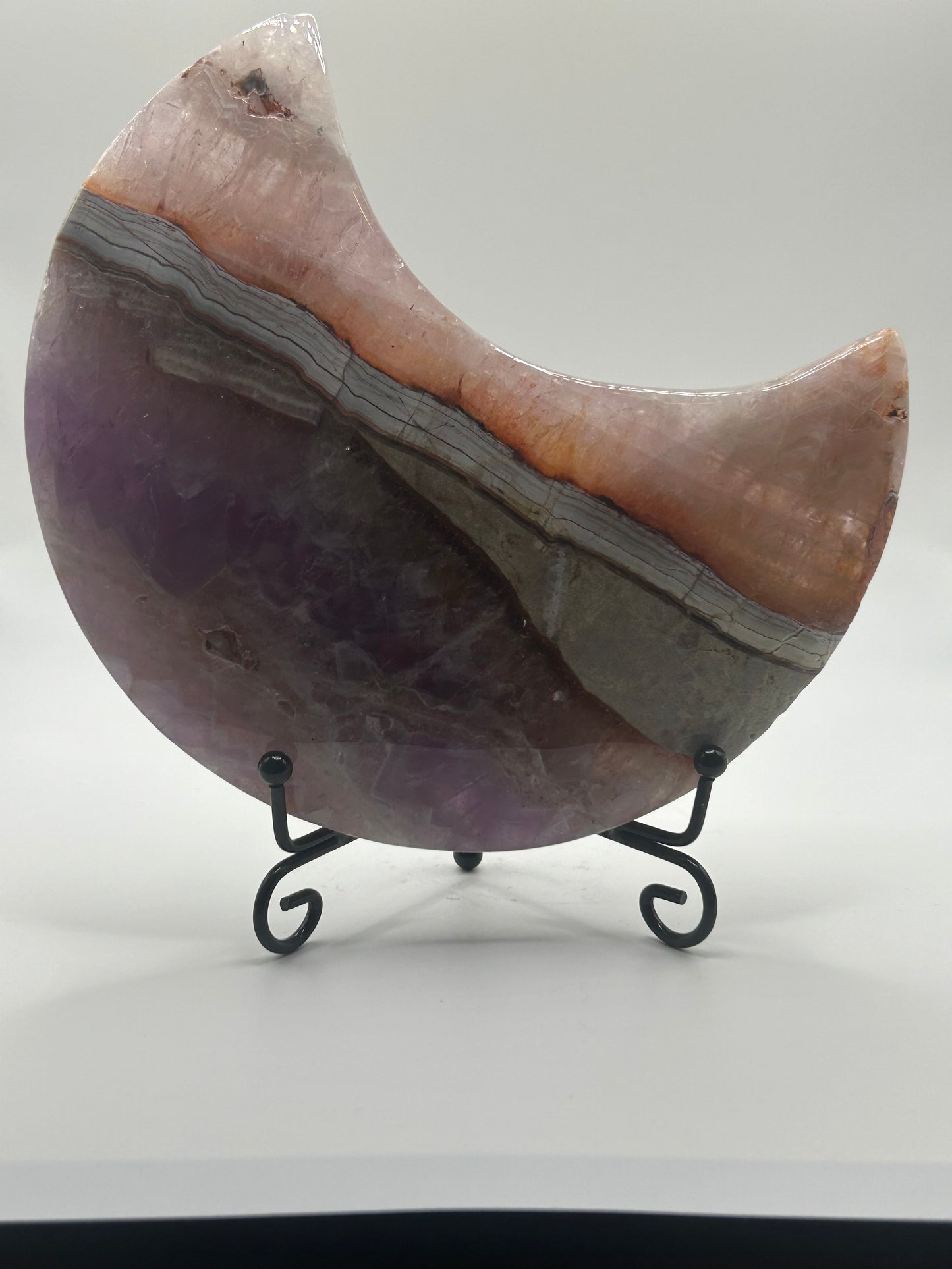 Moon(s) Amethyst and Mexican Crazy Lace Agate