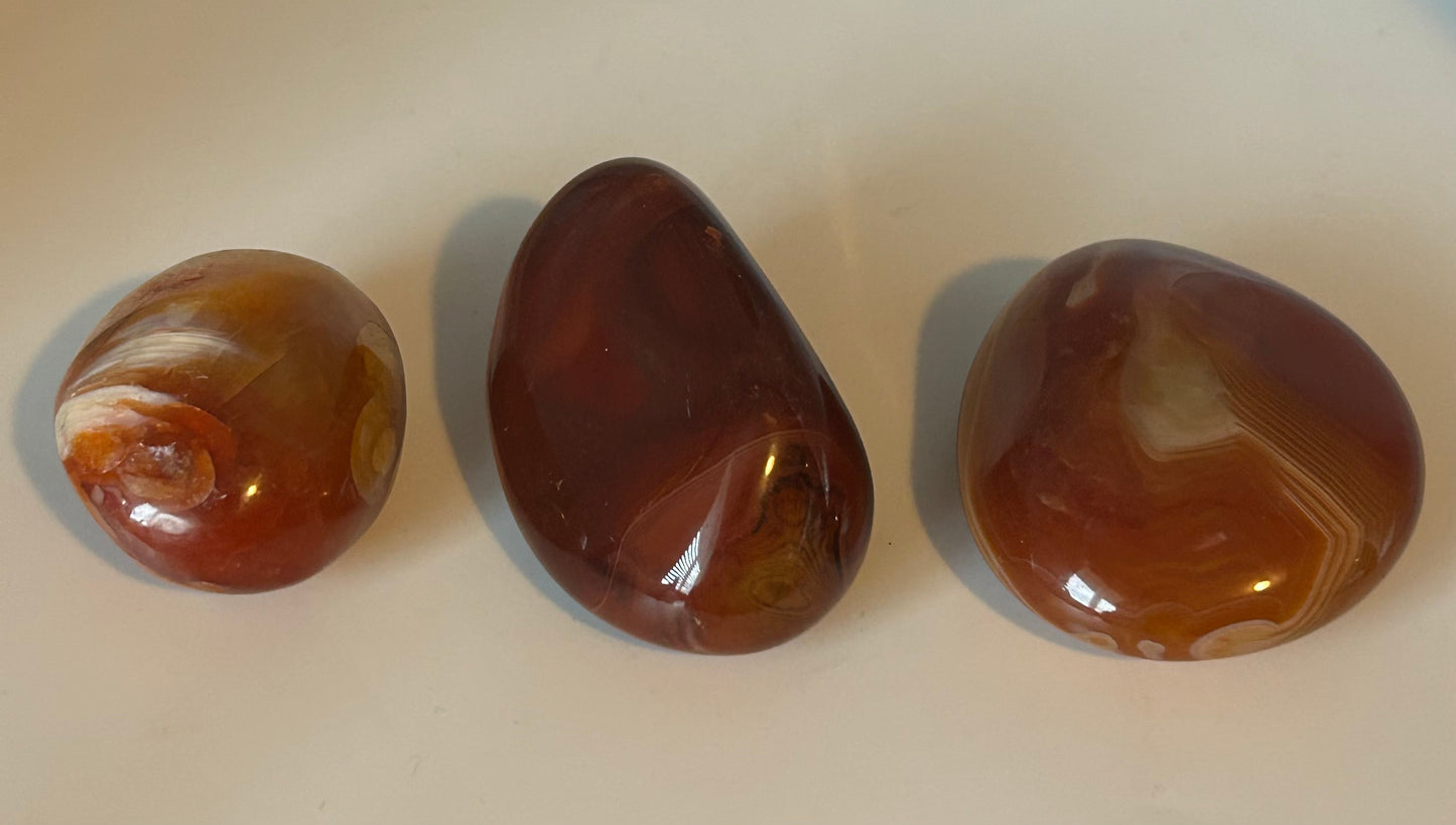 Palm Stone(s), Carnelian