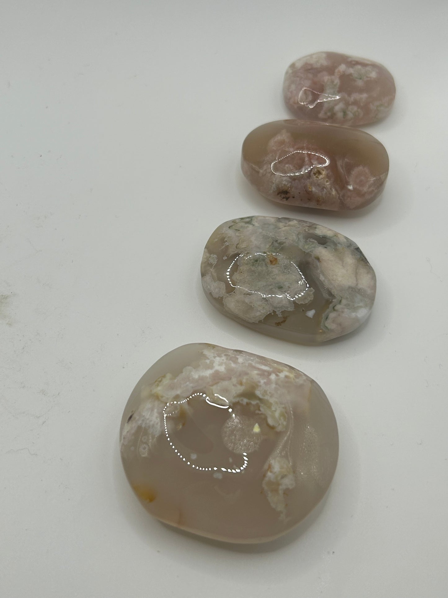 Palm Stone(s), Flower Agate