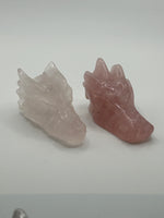 Dragon Head(s) - Rose Quartz