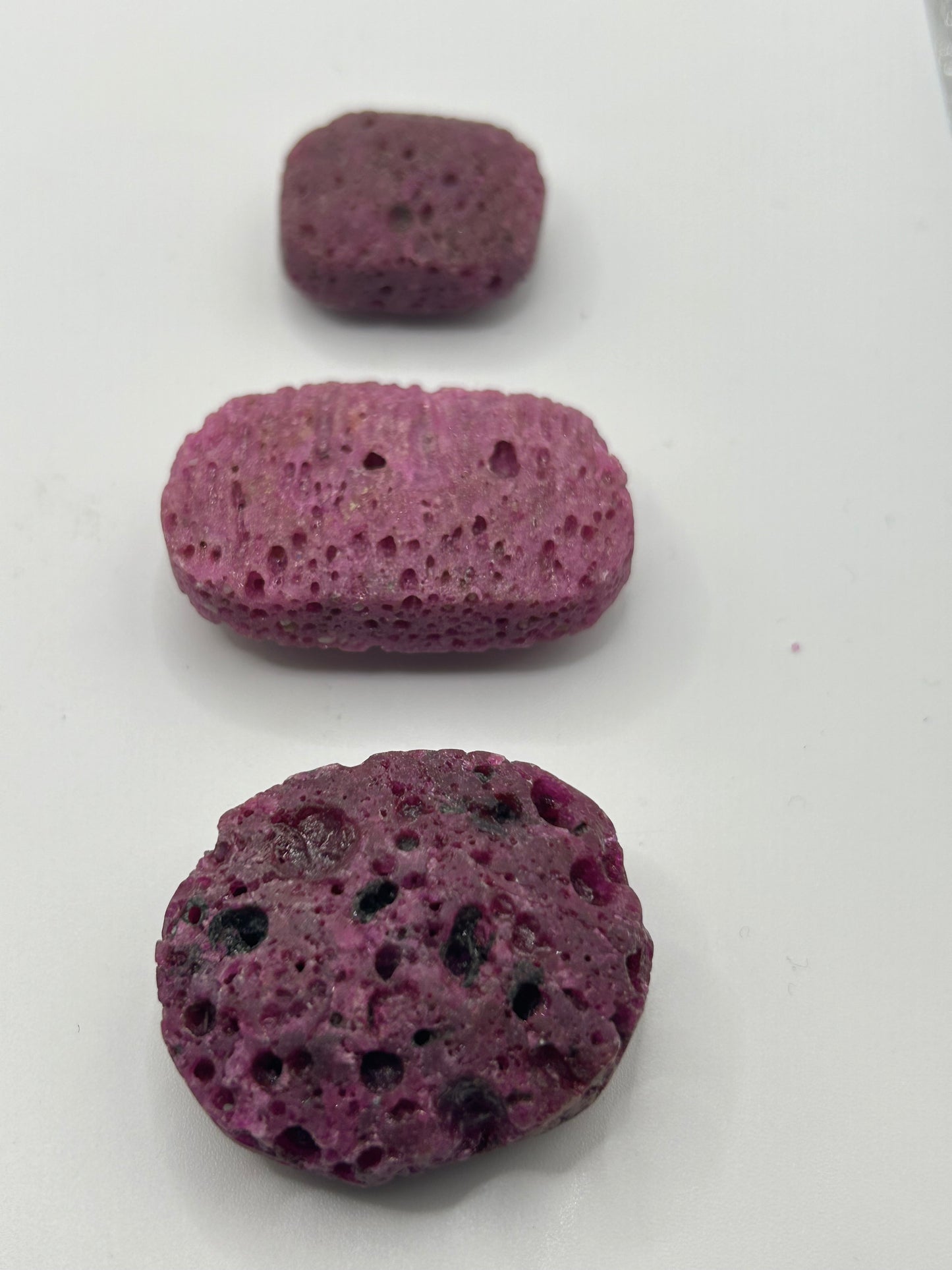 Palm Stone(s), Raw Ruby