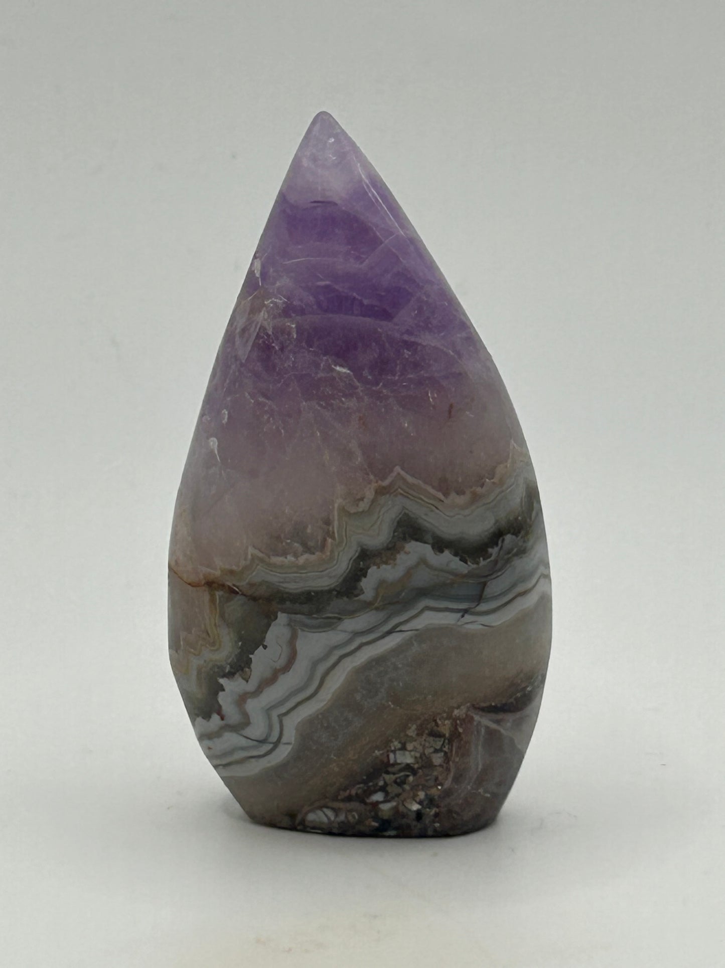 Tear Drop(s) - Amethyst and Mexican Crazy Lace Agate